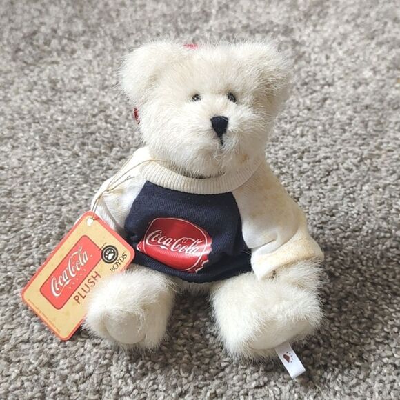 Coca Cola & Boyds Bears Plush Ornament With Original Tag - Picture 1 of 11